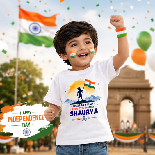 Tricolor Independence Day Kids T-Shirt | Premium Cotton Wear