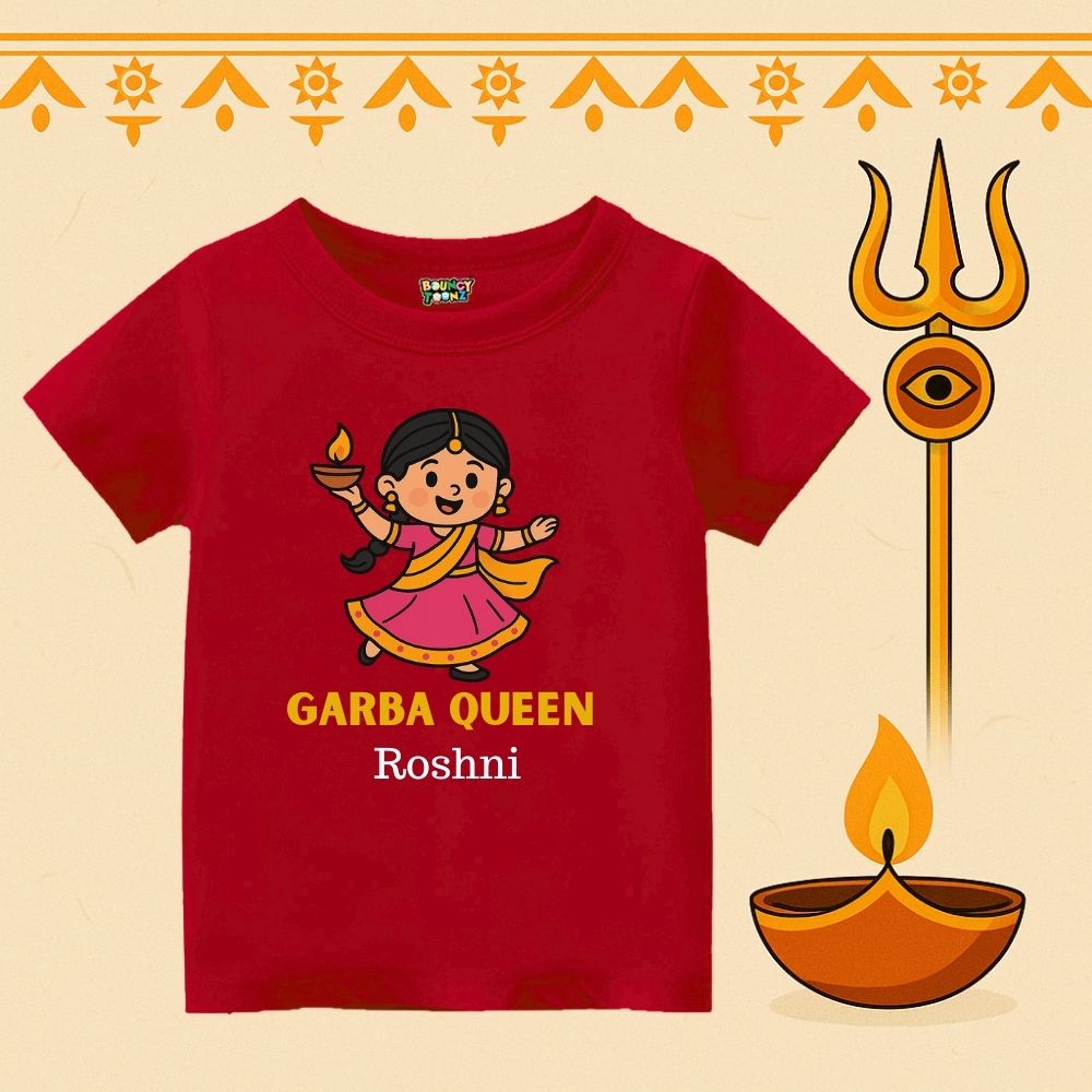 Gabra Queen Name Customised Kids Tshirt
