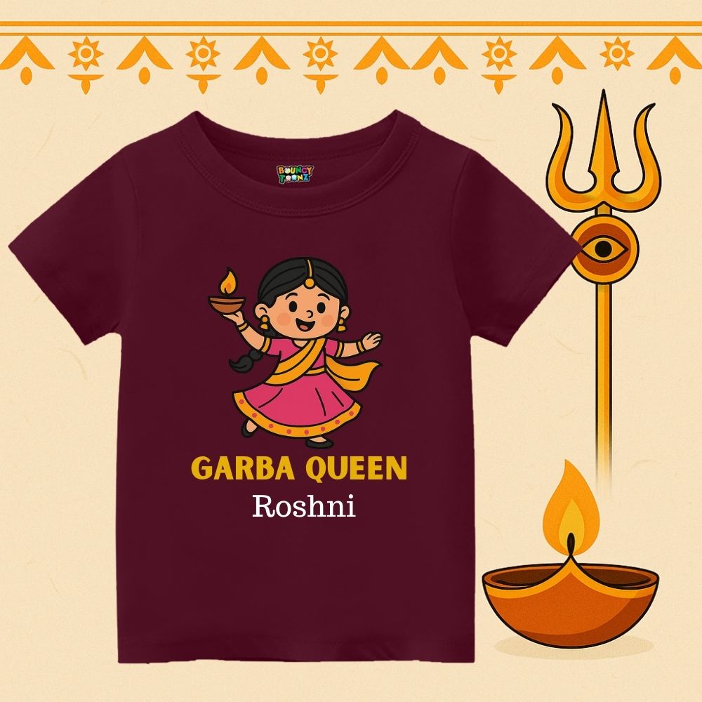 Gabra Queen Name Customised Kids Tshirt