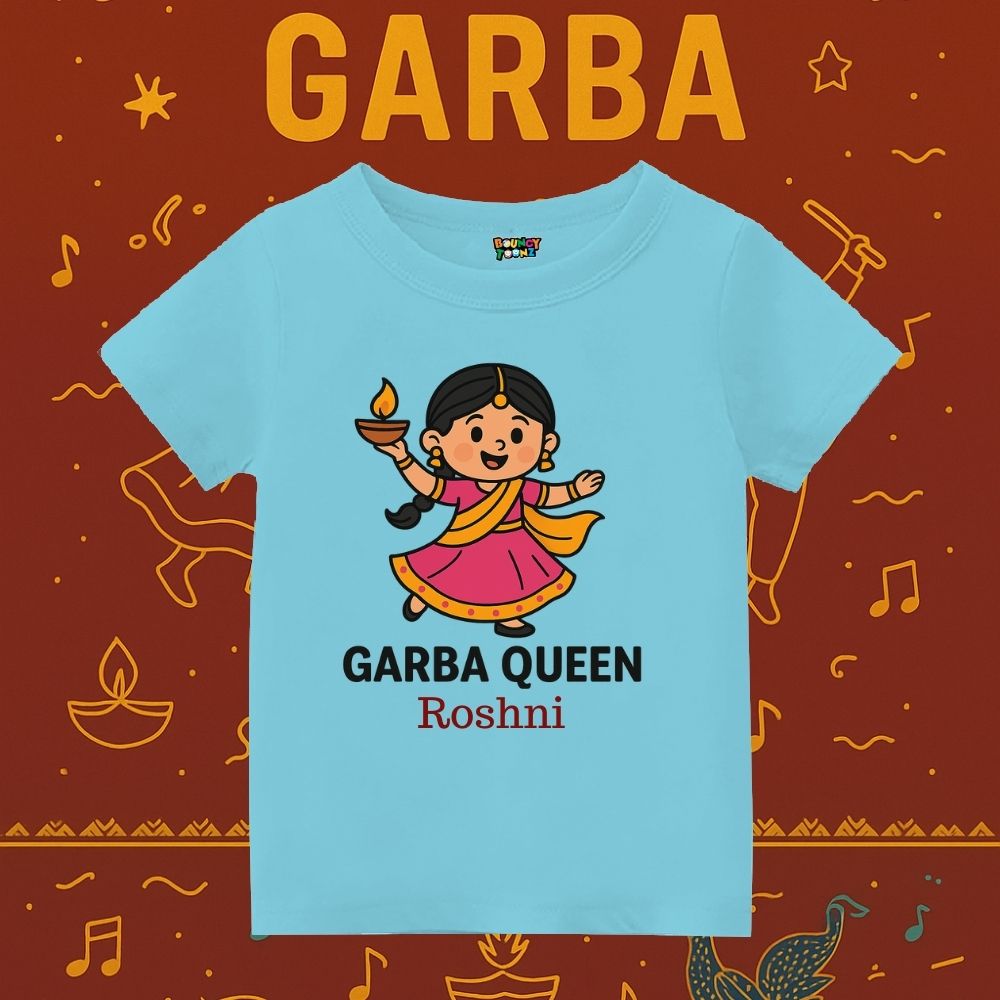 Gabra Queen Name Customised Kids Tshirt