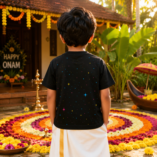 Neon Pop Kathakali - Unique Onam Jersey for kids