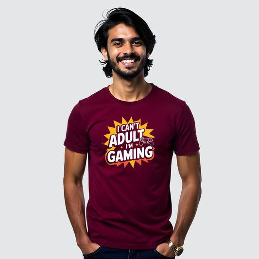 I Can't Adult I'm Gaming - Playful Men's Casual Tees