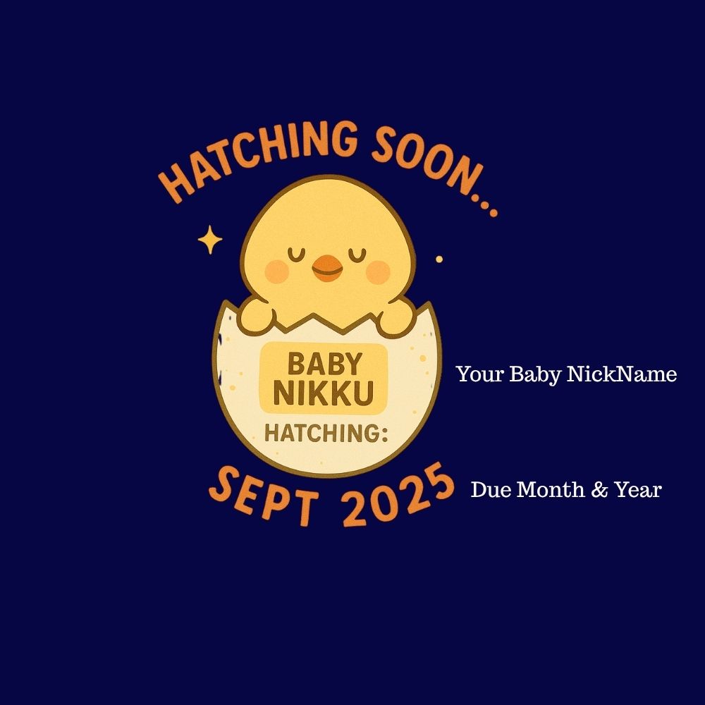 Coming Out of the Shell Baby Chick Themed Maternity Dress