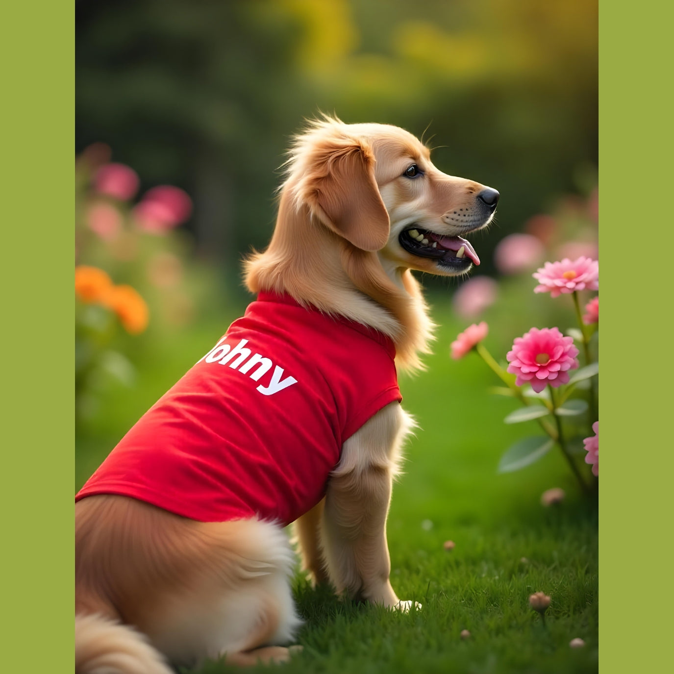 Dog Name printed T-Shirt for All Medium Size Breeds | Ultra Soft & Lightweight Casual Pet T shirt (Copy)