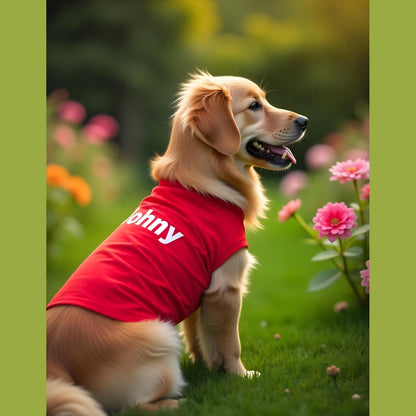 Dog Name printed T-Shirt for All Medium Size Breeds | Ultra Soft & Lightweight Casual Pet T shirt (Copy)