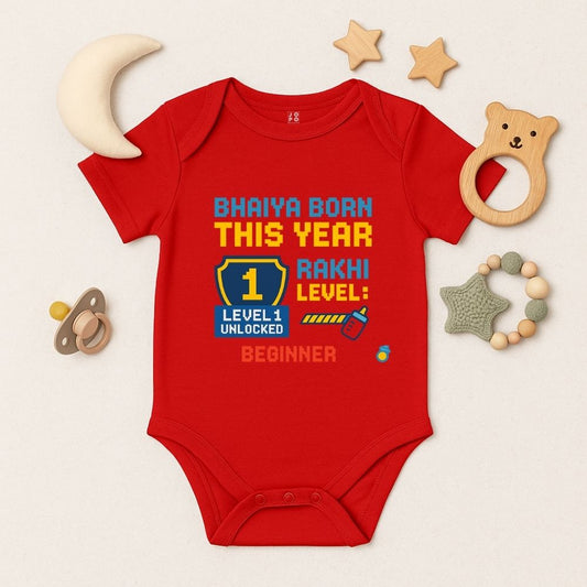 Baby’s First Rakhi Romper – Personalized Bodysuit for Festive Moments