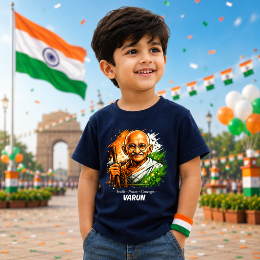 Born Indian Proud Indian Independence Day T-Shirt