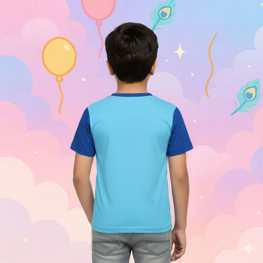 "Best Friends Forever" playful cartoon of Lord Murugan and peacock