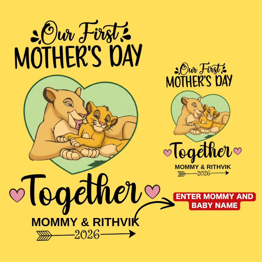 Mother & Child Matching T-Shirts – Personalized Mom and Baby Tees