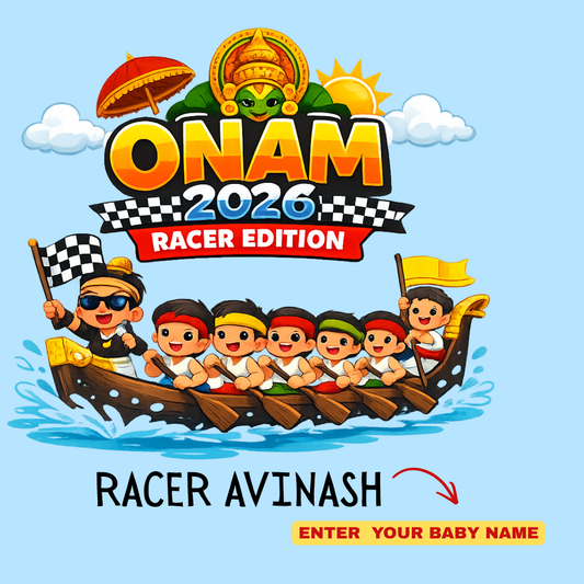 Happy Onam Baby Romper | Premium Cotton Kerala Festival Outfit
