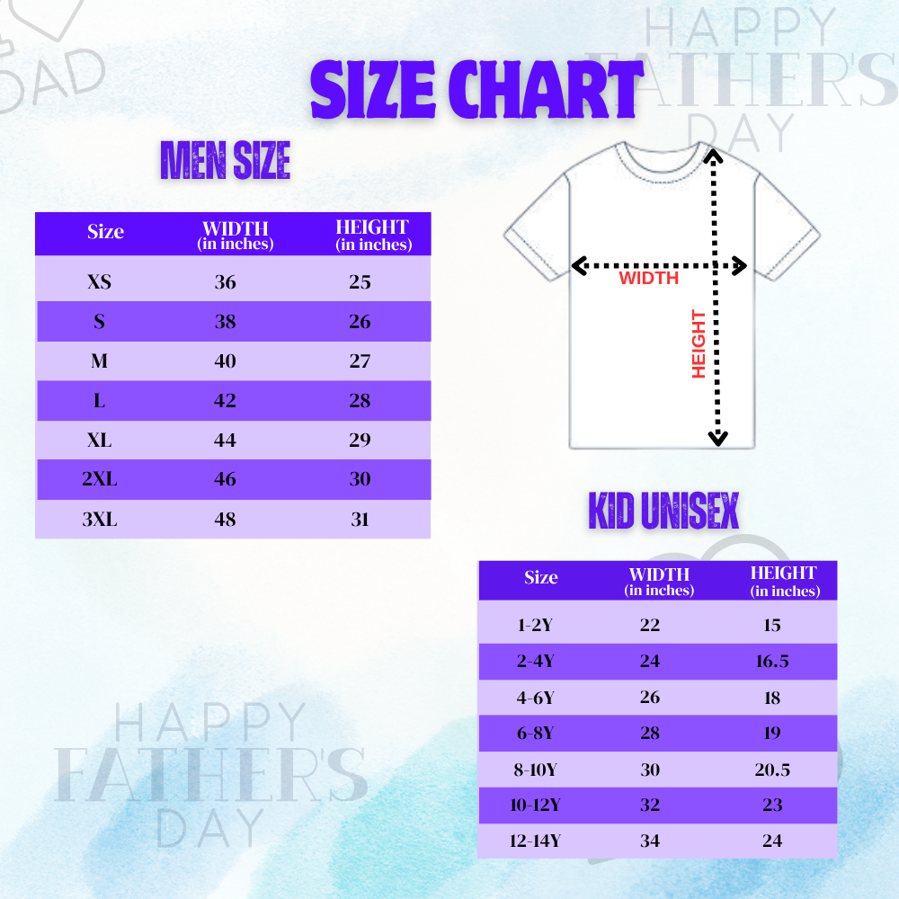 Custom Photo Matching T-Shirts for Dad and Kids | Personalized Father’s Day Family Combo Tees