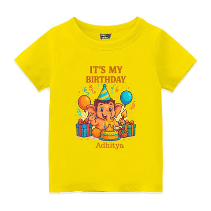 Birthday with Bala Vinayagar Vibes Kids Tshirt