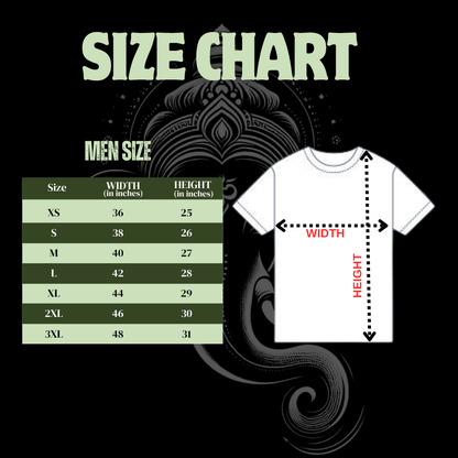 Artistic Lord Ganesha T-Shirt for Men | Ganpati Bappa White Graphic Tee