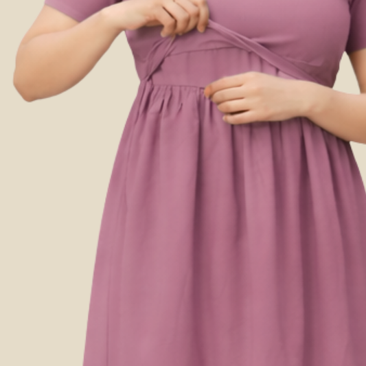 Must-Have Cotton Maternity & Feeding Dress | Adjustable Nursing Wear for Pregnancy & After | Customisable Print