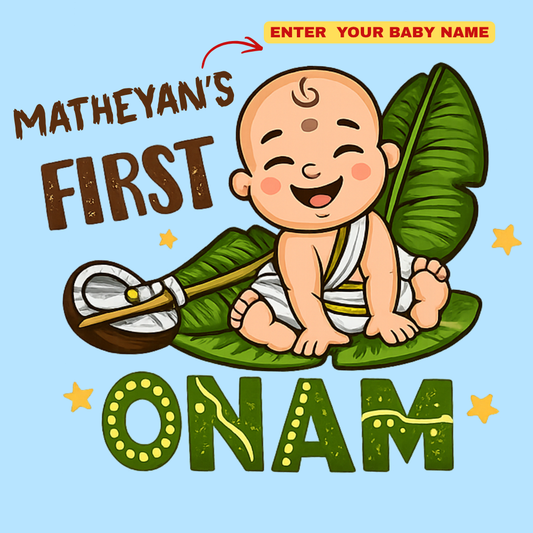 Onam Baby Romper | Soft Cotton My First Onam Outfit