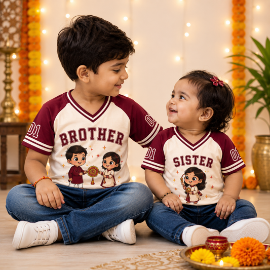 Custom Name Rakhi Outfit for Kids