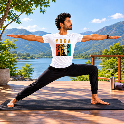 School Yoga Day Event T-Shirt – Custom Yoga Day Uniform for Students & Teachers