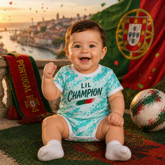 Personalized Portugal Baby Football Outfit – Future Legend Infant Soccer Romper