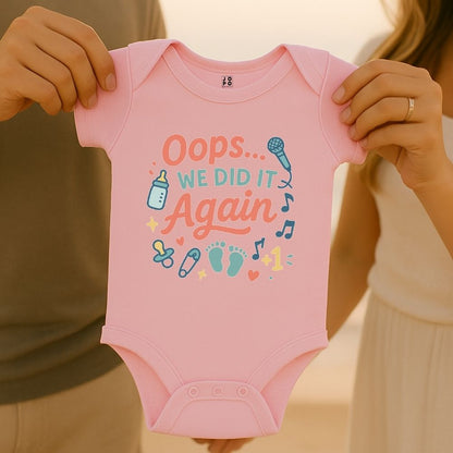 Oops - We did it Again - Pregnancy Romper Baby Announcement