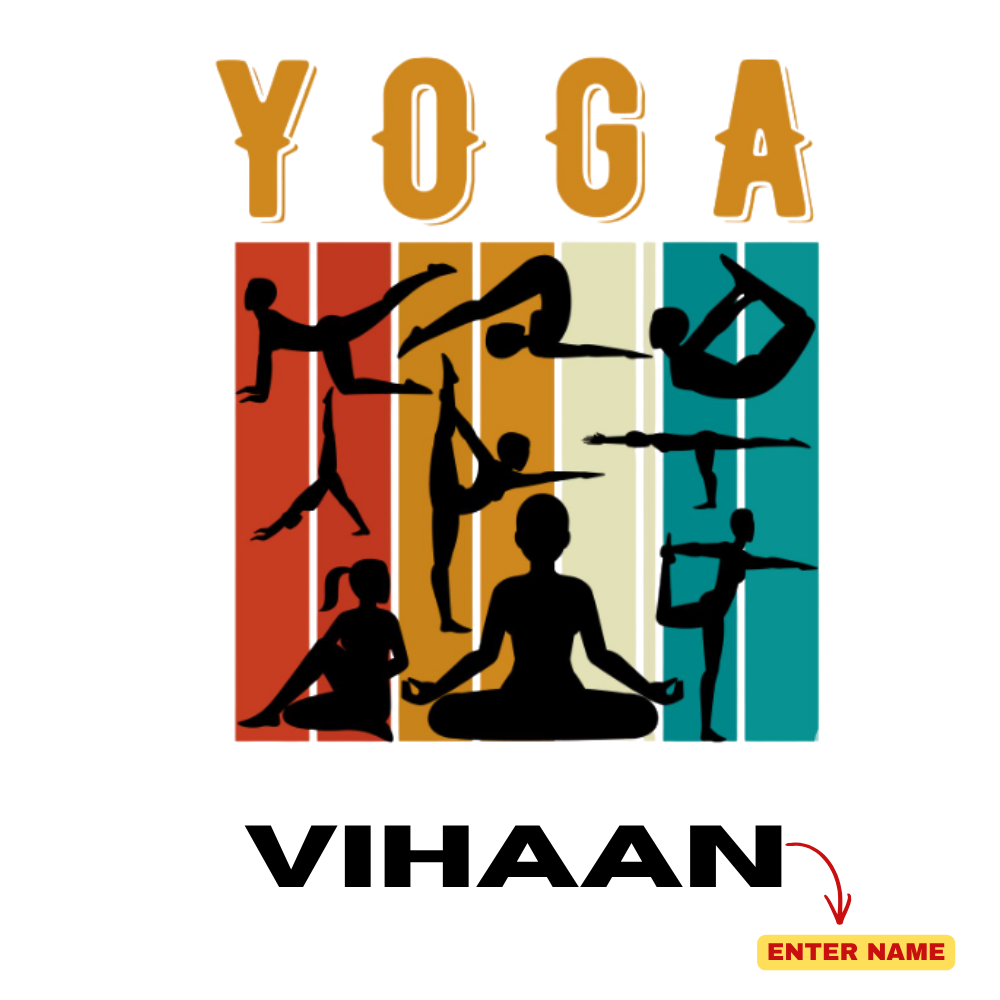 School Yoga Day Event T-Shirt – Custom Yoga Day Uniform for Students & Teachers