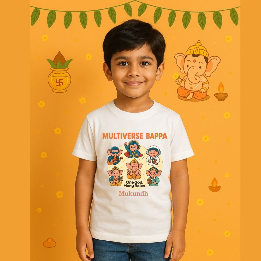 One God, Many Avatars T-Shirt Multiverse Mode On  Multiverse Bappa T-Shirt