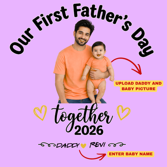 First Father’s Day Twinning T-Shirts for Daddy & Little One