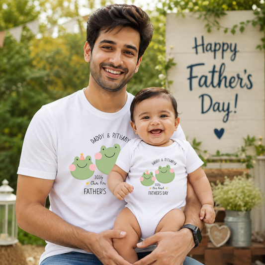 First Father’s Day Matching Outfit for Dad & Baby