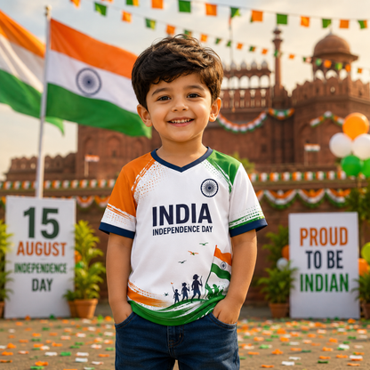 India Independence Day Jersey | Custom Name & Number Patriotic Jersey