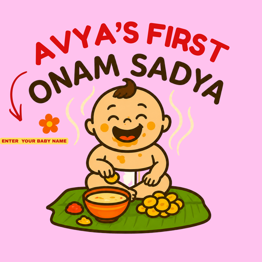 My First Onam Baby Romper | Cute Kerala Festival Outfit