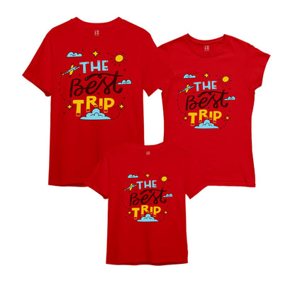 Customized dress for family Red