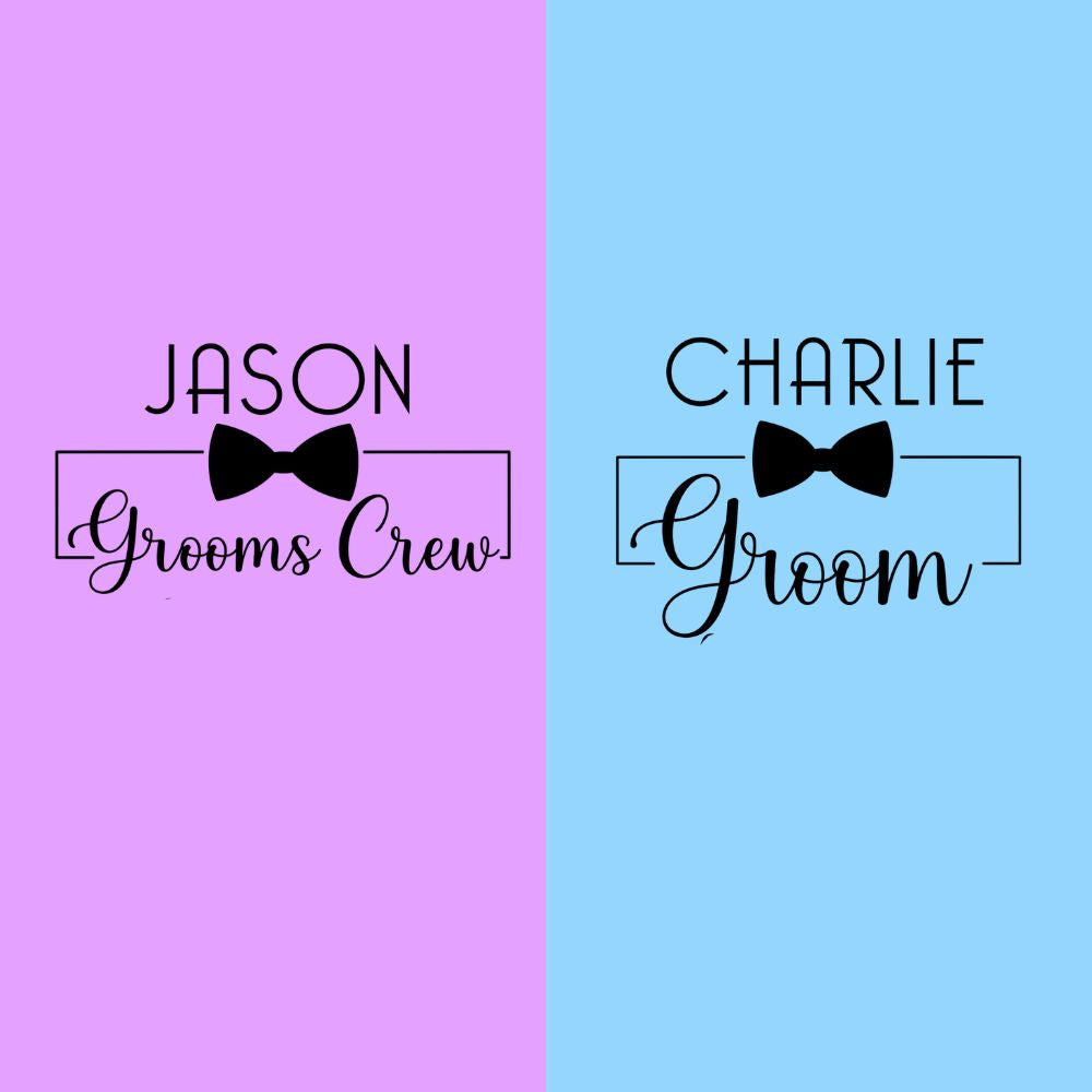 Personalized Groom Squad T-Shirts for Men | Bachelor Party Matching Tees