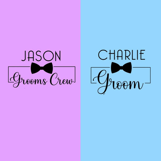 Personalized Groom Squad T-Shirts for Men | Bachelor Party Matching Tees