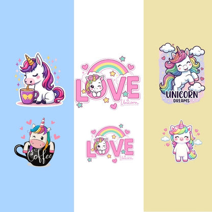 Cute Unicorn Cartoon Kids Casual Wear Co-Ord Set