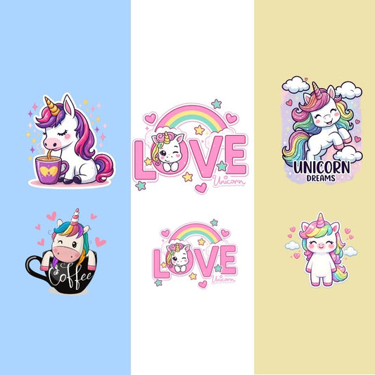 Cute Unicorn Cartoon Kids Casual Wear Co-Ord Set