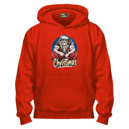 Santa Claus Thug Hoodie - Red