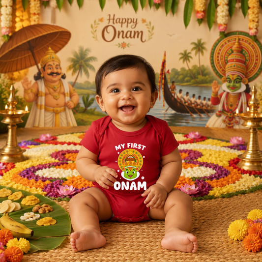 Kerala Traditional Baby Romper | Festival Collection