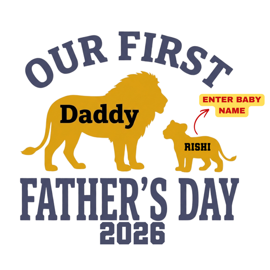 First Father’s Day Dad & Baby Twinning Combo T-Shirts