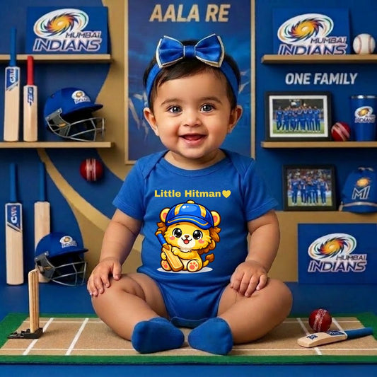 My First IPL Match Night Romper - Personalized Kids Cricket Romper for Babies