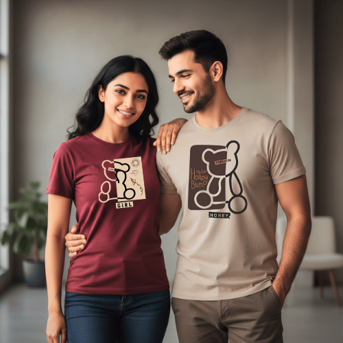 Couple T Shirts Romantic Duo – Valentine Matching Outfit