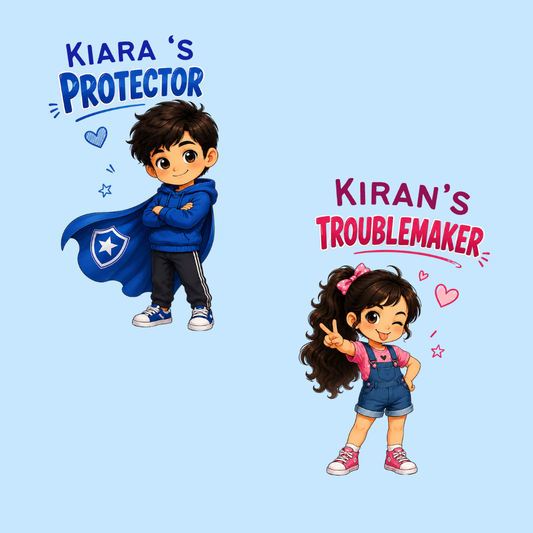 Custom Brother Sister Raksha Bandhan Sweatshirt Gift