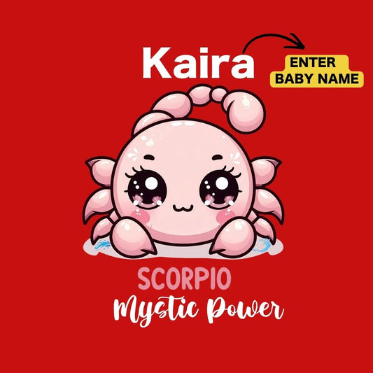 Little Scorpio Mystic Power Personalized Baby Romper