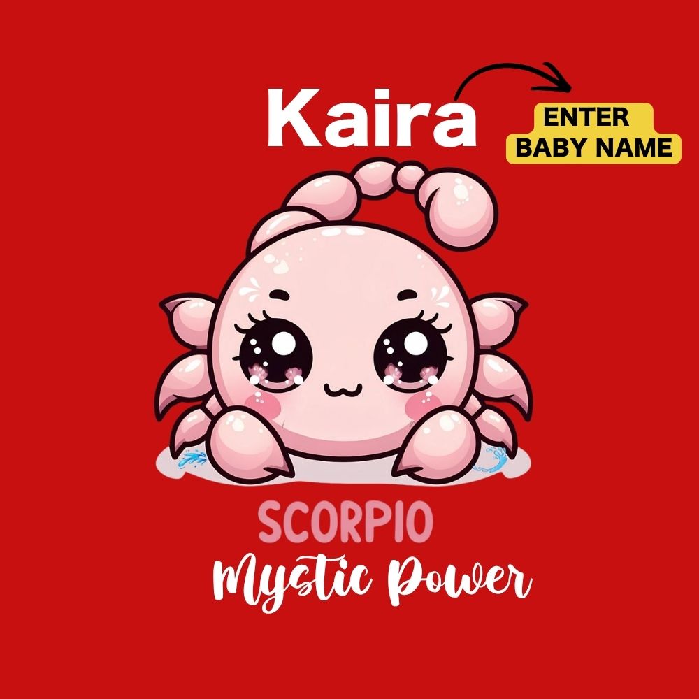 Personalized Scorpio Kids T-Shirt | Mystic Power Custom Name Zodiac Tee