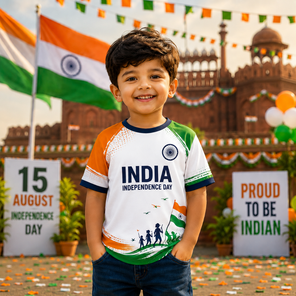 India Independence Day Jersey | Custom Name & Number Patriotic Jersey