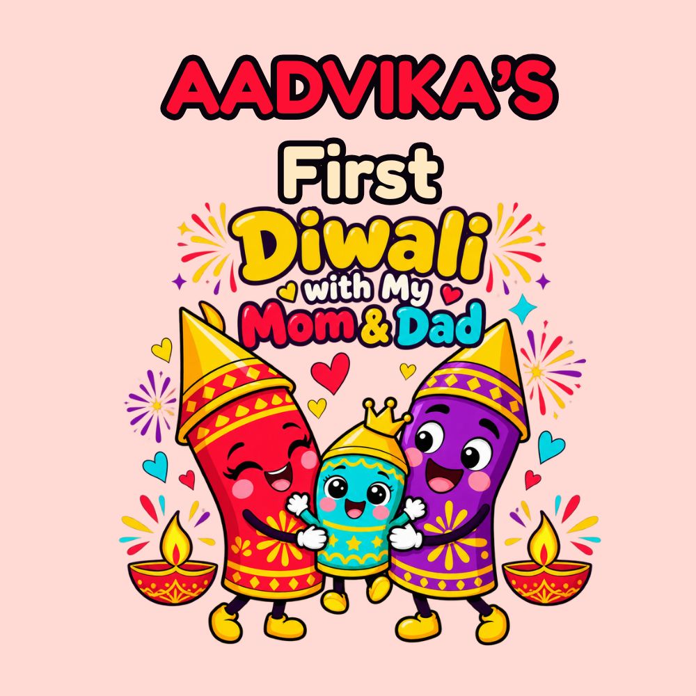 Baby Girl First Deepavali Onesie | Personalised Diwali Romper