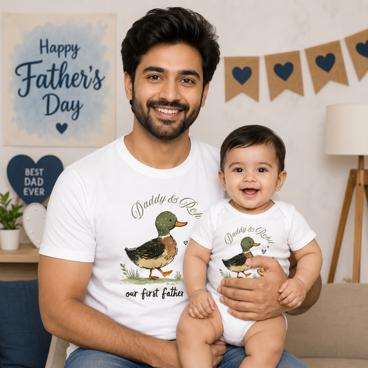 New Dad & Baby Matching T-Shirts for First Father’s Day