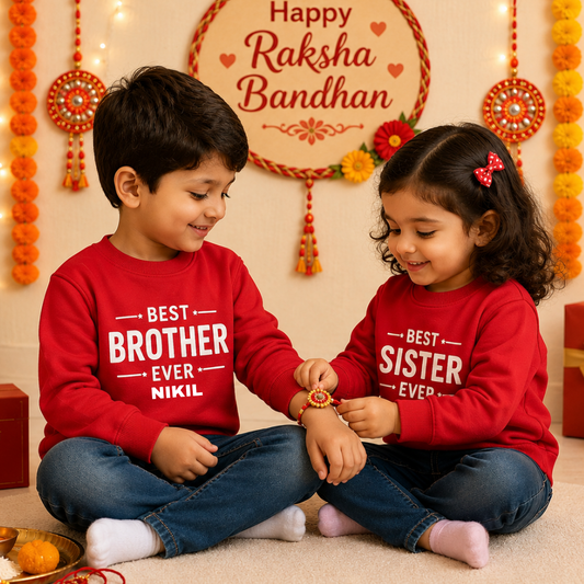 Rakhi Theme Personalized Matching Outfit Sweatshirt
