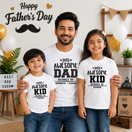 Father Son Daughter Matching Family T-Shirts