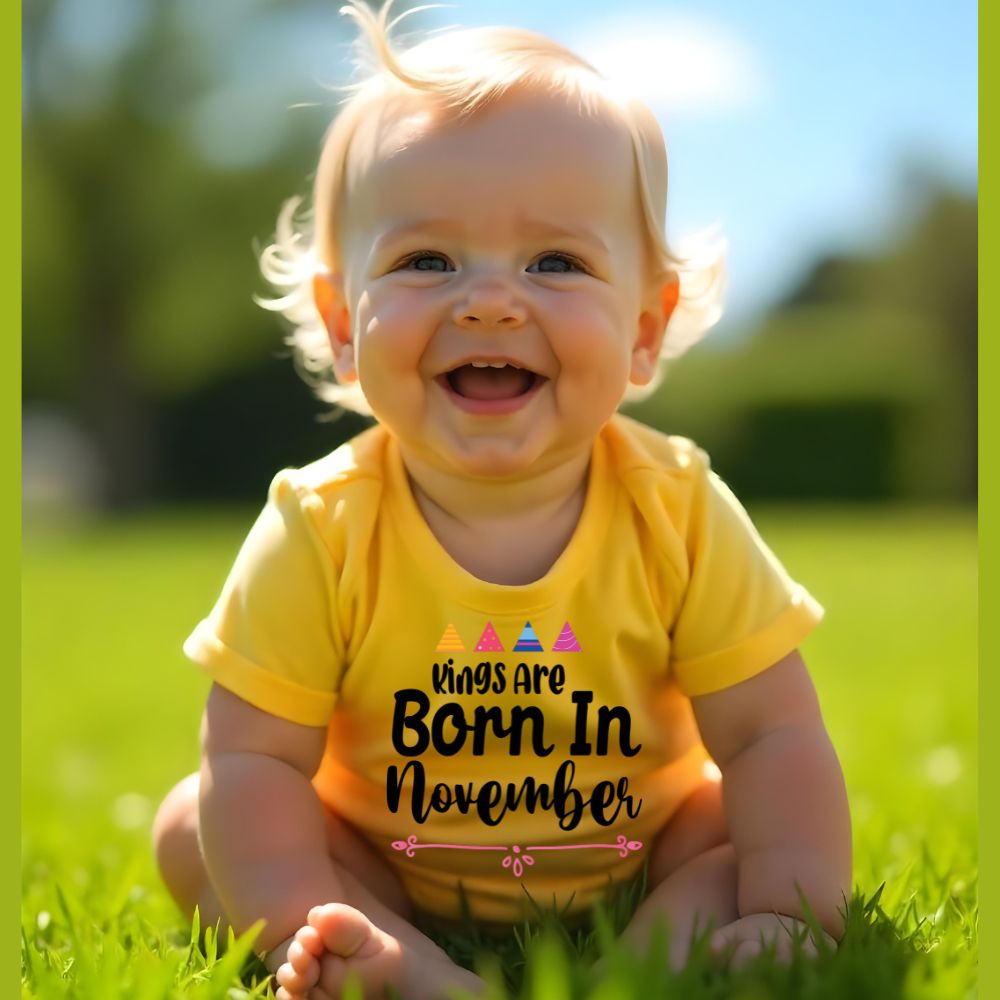 Royal Beginnings : Kings are born in [Month] Custom Onesies