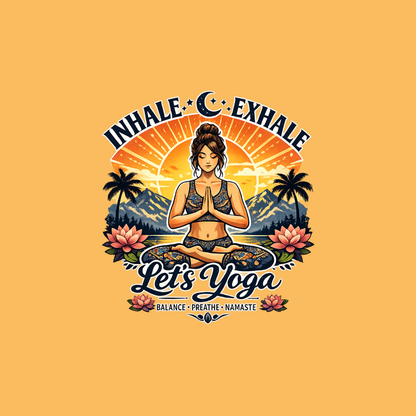 Adult Yoga Day T-shirts Online - Custom Wear