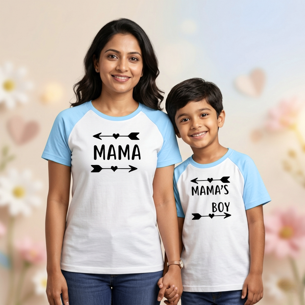 Cute Mom & Kids Twinning T-Shirts – Comfortable Cotton Raglan Wear